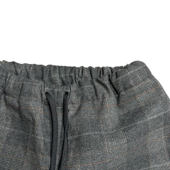 THE GROUP Babaton Aritzia Gray Classic Plaid Pull On Pants Women's Size XXS - Picture 6 of 7